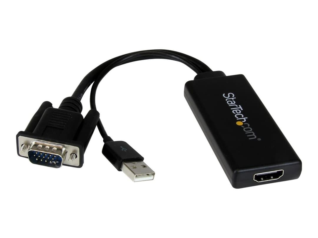 StarTech VGA2HDU VGA to HDMI Adapter Black - Image 1