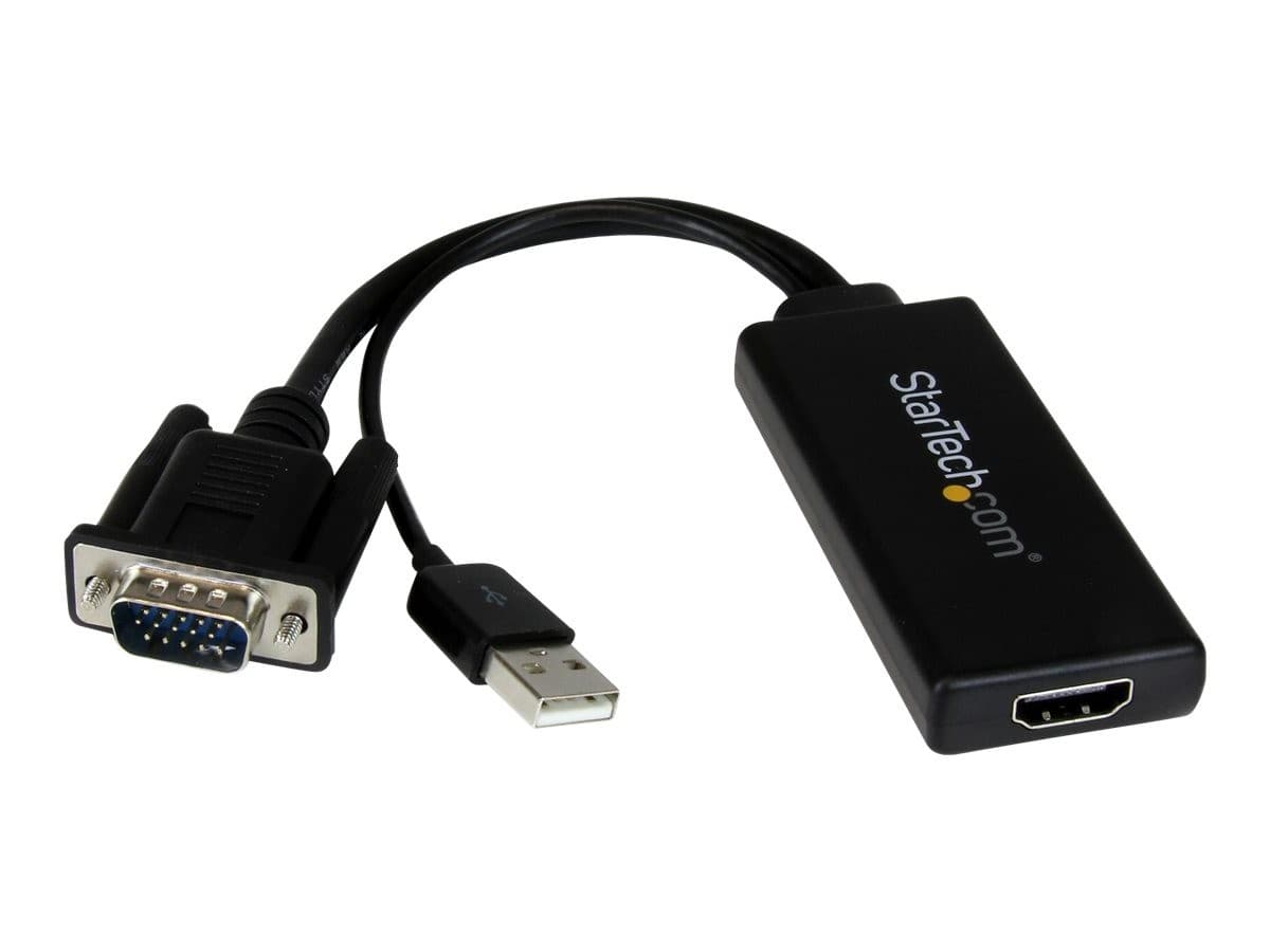 StarTech VGA2HDU VGA to HDMI Adapter Black
