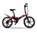 DUCATI MG20 Electric Folding Bike - Black & Red thumbnail 1