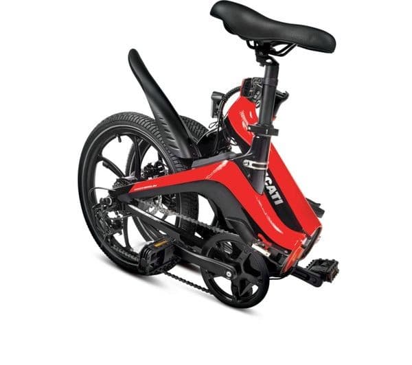 DUCATI MG20 Electric Folding Bike - Black & Red - Image 6