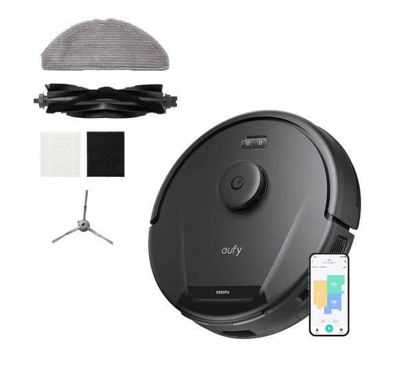 EUFY RoboVac L60 Hybrid Robot Vacuum Cleaner - Black - Image 1