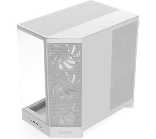 NZXT H9 FLOW ATX Mid-Tower PC Case White - Image 1