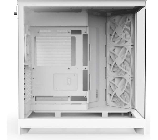 NZXT H9 FLOW ATX Mid-Tower PC Case White - Image 2