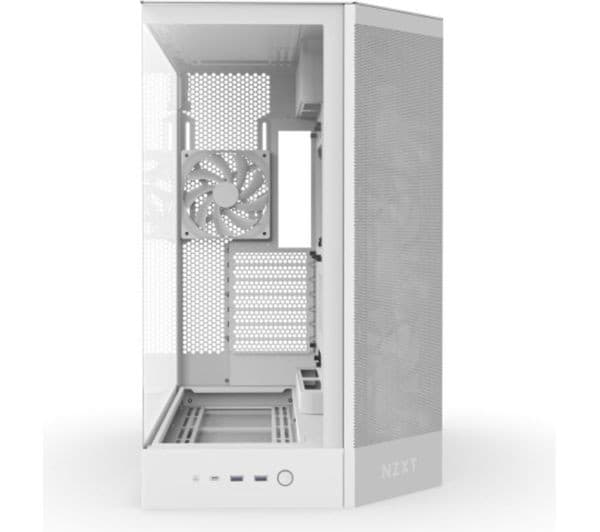 NZXT H9 FLOW ATX Mid-Tower PC Case White - Image 3