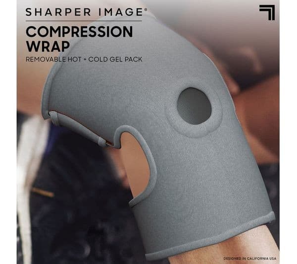 SHARPER IMAGE Hot & Cold Compression Wrap - Grey - Image 2