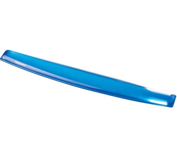 FELLOWES Crystal Gel Keyboard Wrist Rest - Blue - Image 1