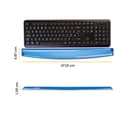 FELLOWES Crystal Gel Keyboard Wrist Rest - Blue thumbnail 3