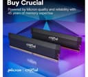 Crucial Pro Overclocking DDR5-6000 CL36 Desktop Memory 32GB (2x16GB) - Black thumbnail 5