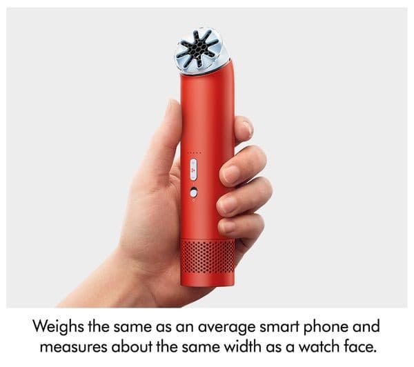 DYSON HushJet Mini Cool Handheld Fan 40W 5 Speed Bladeless 3-in-1 - Carnelian & Sky - Image 8