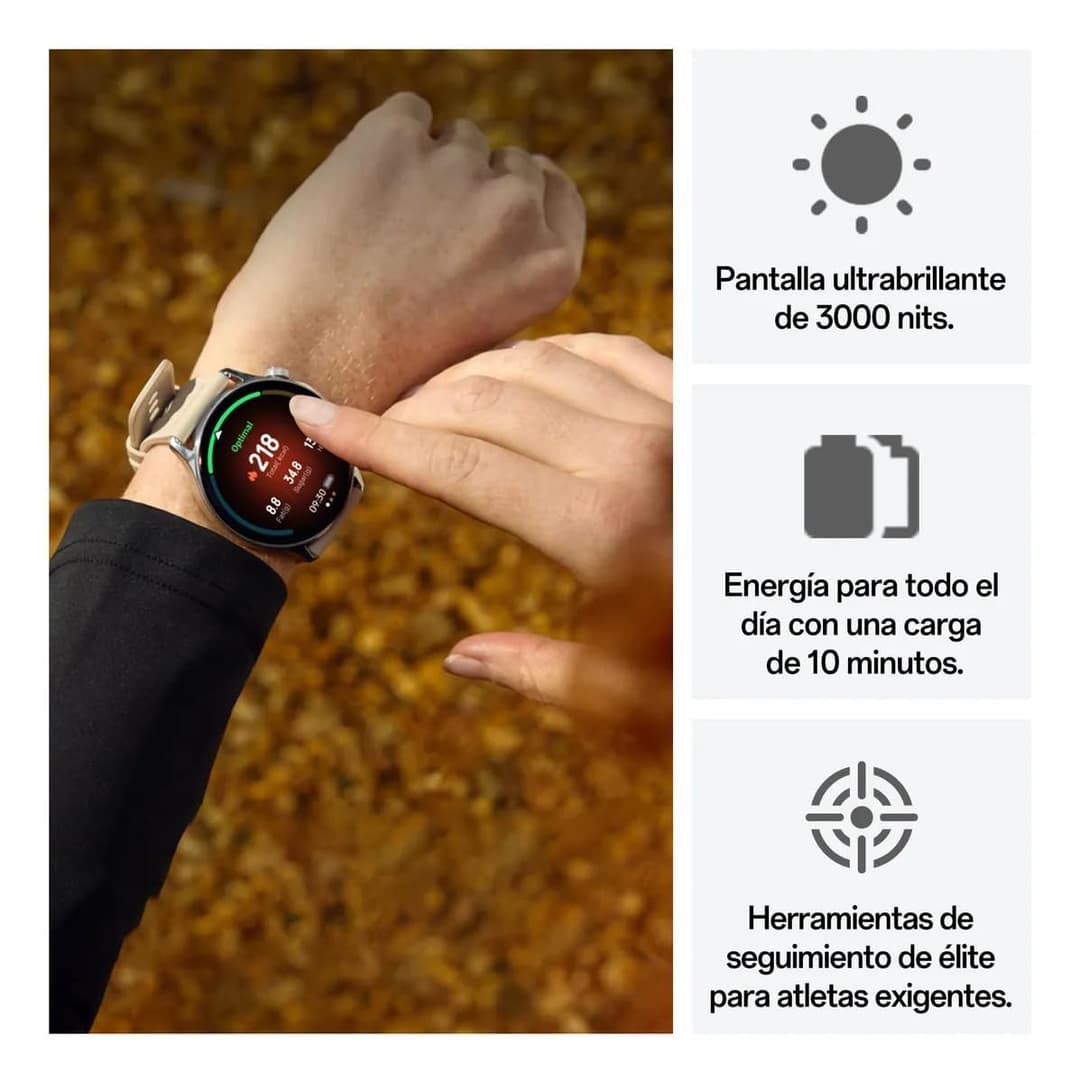 OnePlus Watch Lite OPWWE262 Smartwatch - Metallic Silver - Image 6