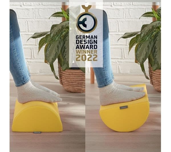 Leitz Ergo Cosy Footrest - Warm Yellow - Image 2