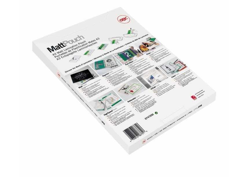 GBC Lamination Pouch A3 Matt 150 Micron - Image 1