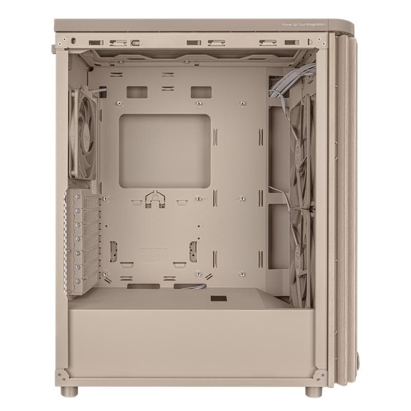 ASUS ProArt PA401 Wood Edition Mesh Panel ATX Mid Tower PC Case - Beige - Image 3