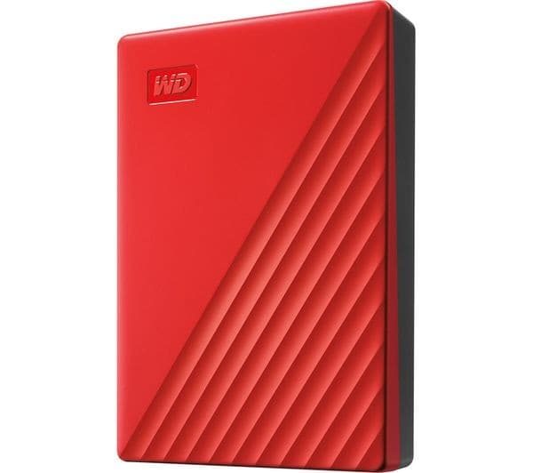 WD My Passport Portable Hard Drive - 4 TB, Red - Image 1
