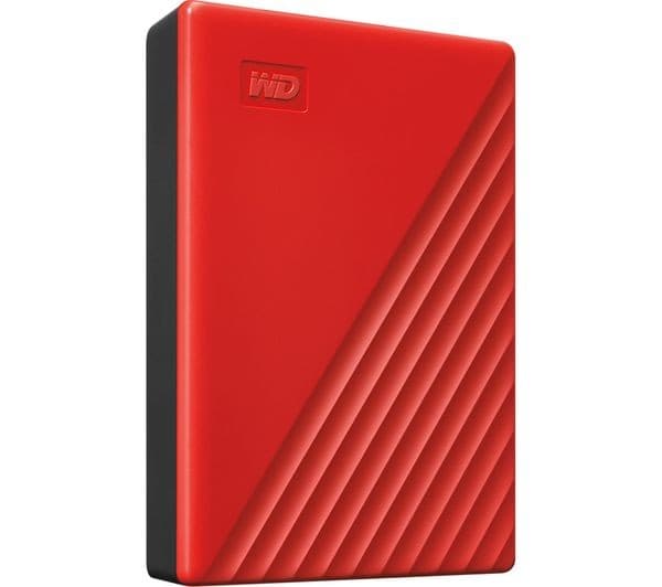 WD My Passport Portable Hard Drive - 4 TB, Red - Image 2