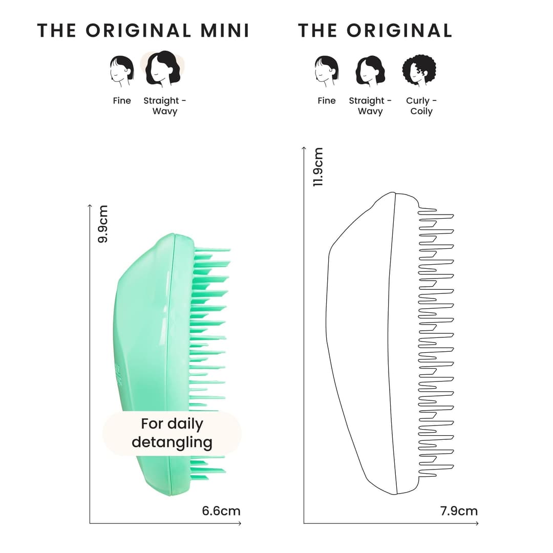 Tangle Teezer The Original Mini Detangling Hairbrush for Kids - Paradise Green - Image 7