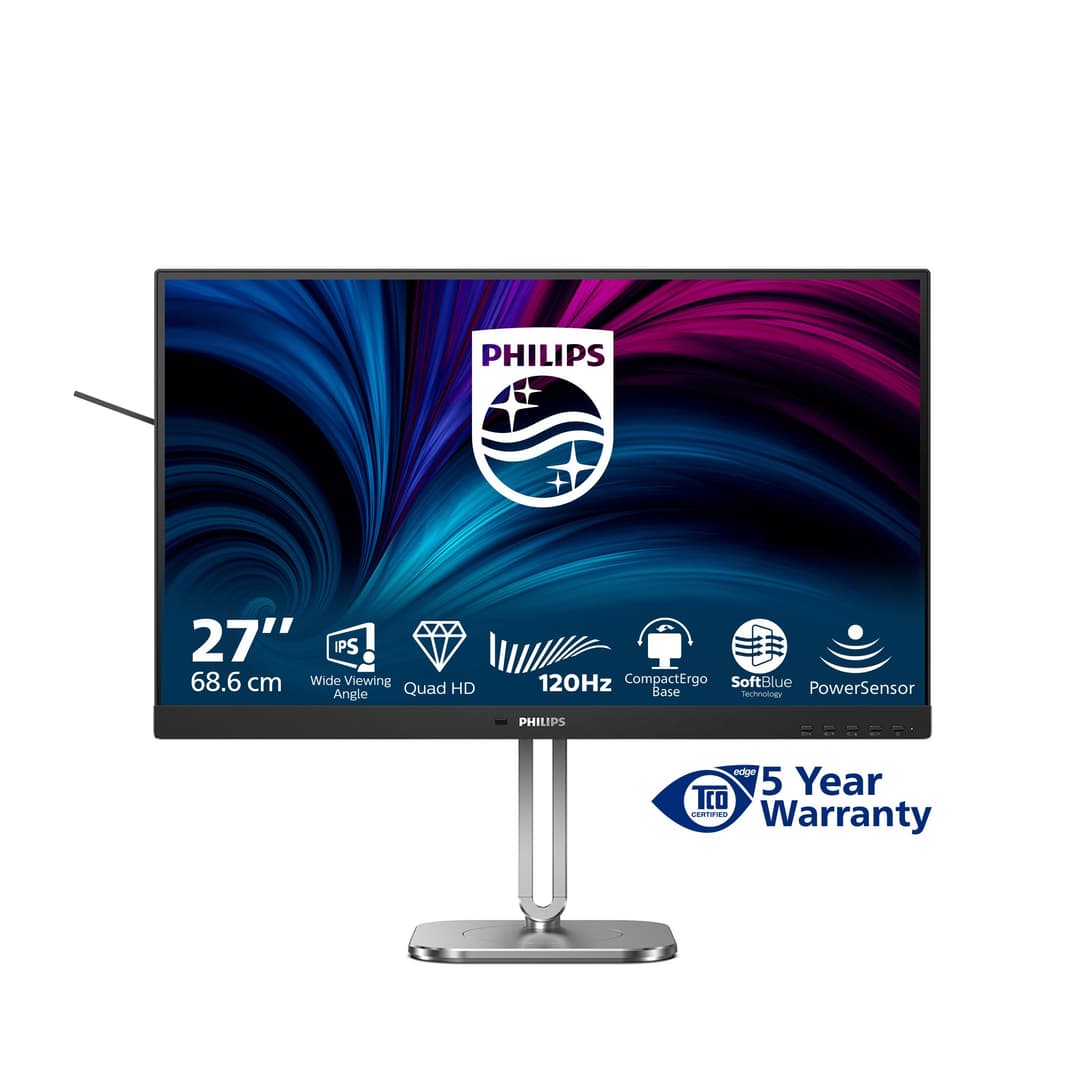 Philips 4000 series 27B2N4500/00 computer monitor 68.6 cm (27") 2560 x 1440 pixels Quad HD LCD Grey - Image 3