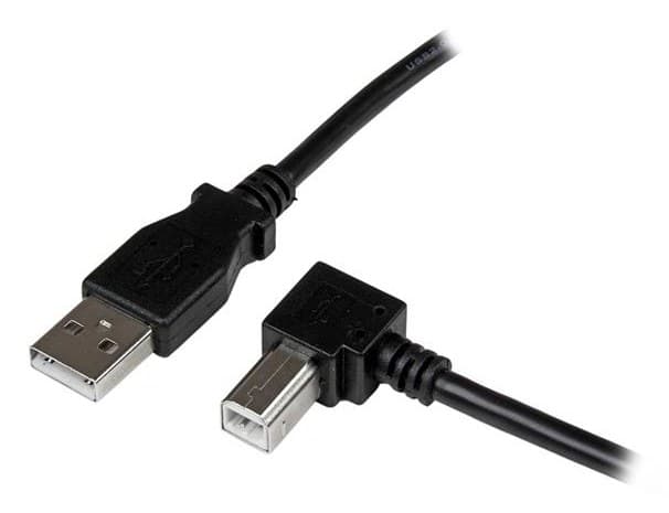 StarTech.com 3m USB 2.0 A to Right Angle B Cable - M/M - Image 1