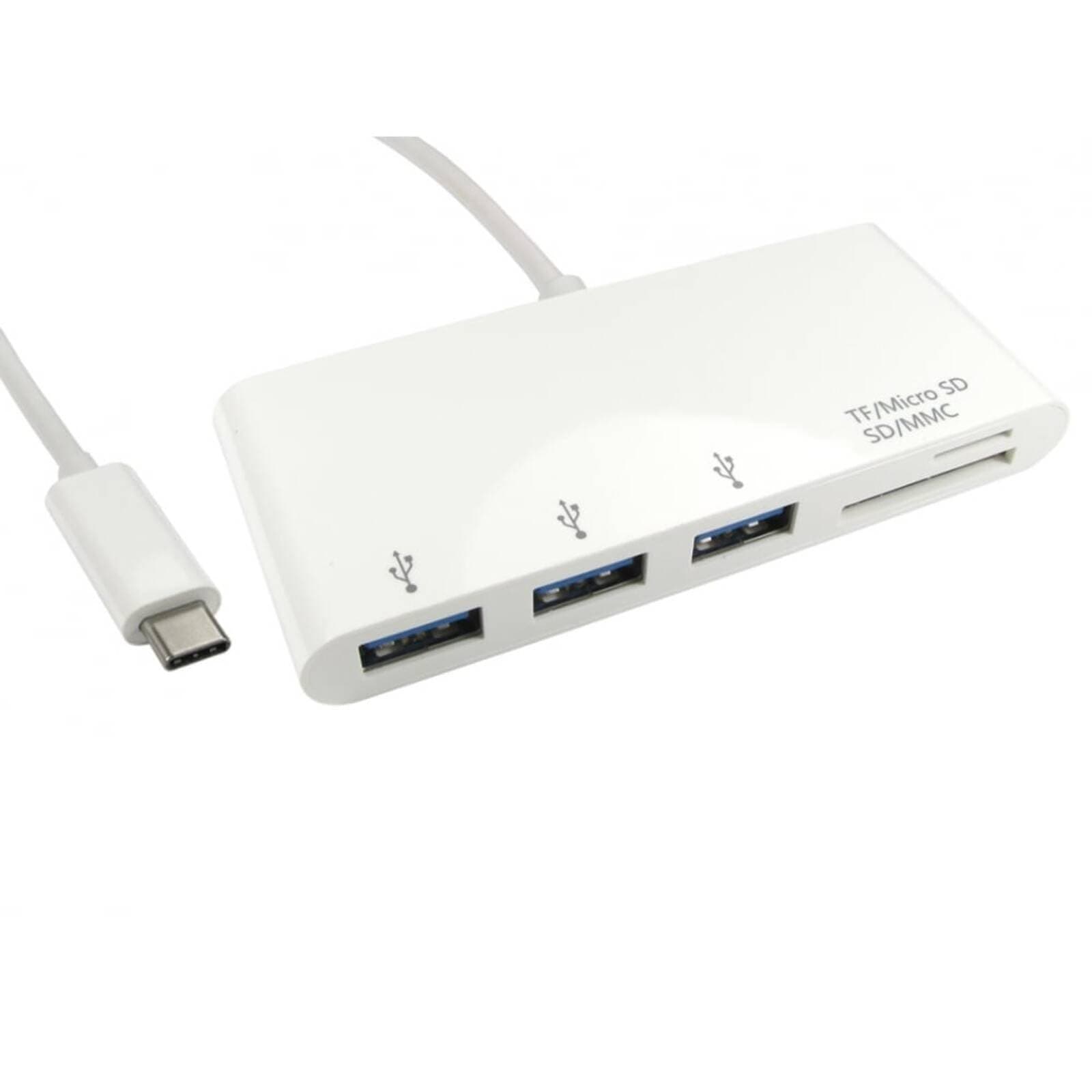 Cables Direct USB-C to 3-Port USB 3.0 Hub with SD and microSD Card Reader (USB3C-HUB3CR)