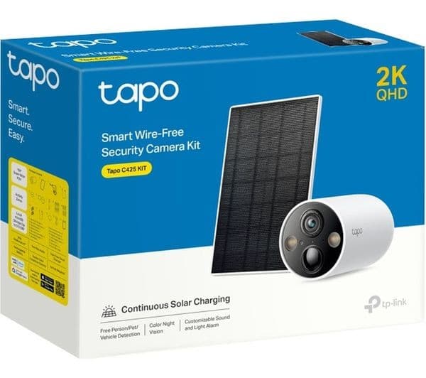 TP-Link Tapo C425 KIT 2K Solar-Powered Outdoor Security Camera - Image 2