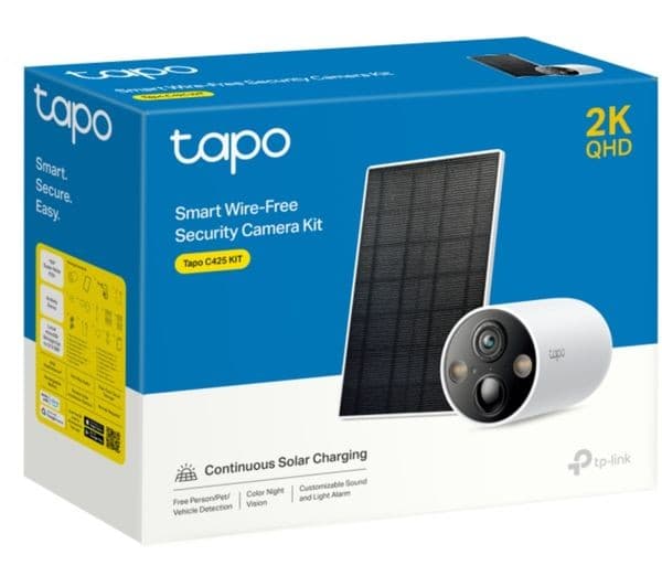 TP-Link Tapo C425 KIT 2K Solar-Powered Outdoor Security Camera - Image 5