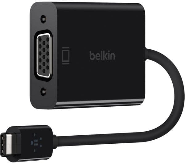 BELKIN F2CU037btBLK USB-C to VGA Adapter - Black - Image 1