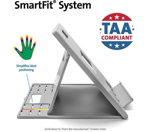 Kensington SmartFit Easy Riser Go Laptop Stand for Laptops up to 17" - Grey - Image 3