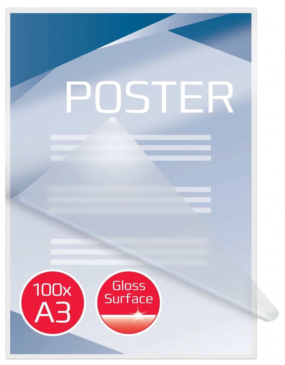 GBC 3200745 Document Pouch Gloss A3 75 micron - Image 1