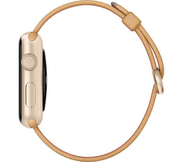 APPLE Watch 42 mm with Woven Nylon Band - Gold & Royal Blue - Image 2
