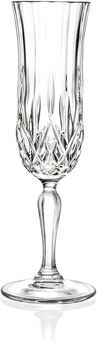 RCR Opera 23795020006 Crystal Champagne Flutes Stemmed Wine Glasses - Champagne - Image 1