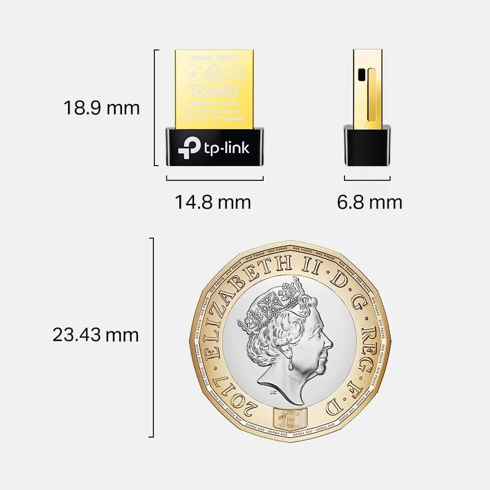 TP-Link Nano USB Bluetooth 4.0 Adapter UB400 - Gold - Image 2