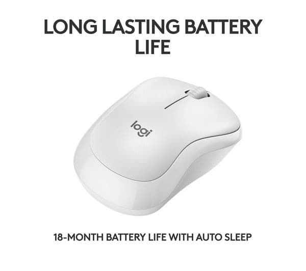 Logitech M240 Silent Bluetooth Mouse - Off-White - Image 4