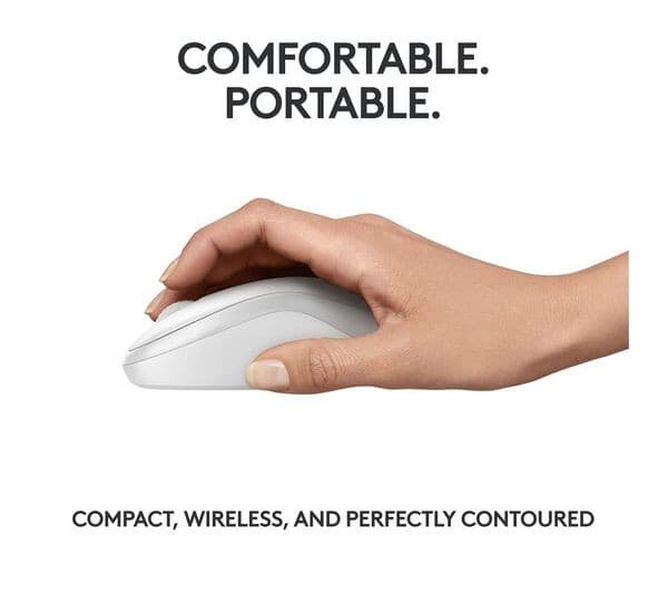 Logitech M240 Silent Bluetooth Mouse - Off-White - Image 5