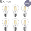 Philips LED Premium Classic Filament A60 Light Bulb 6 Pack - Warm White thumbnail 2
