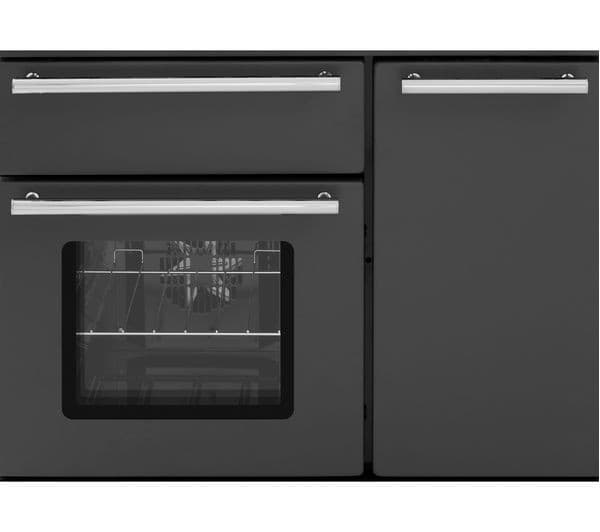 RANGEMASTER Estate 90 EST90DFFSL/C Dual Fuel Range Cooker - Slate & Chrome - Image 8