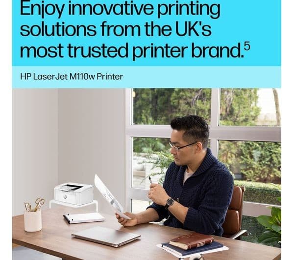HP LaserJet M110W Monochrome Wireless Laser Printer - Image 5