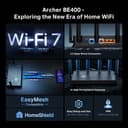 TP-Link Archer BE400 wireless router 2.5 Gigabit Ethernet Dual-band (2.4 GHz / 5 GHz) Black thumbnail 4