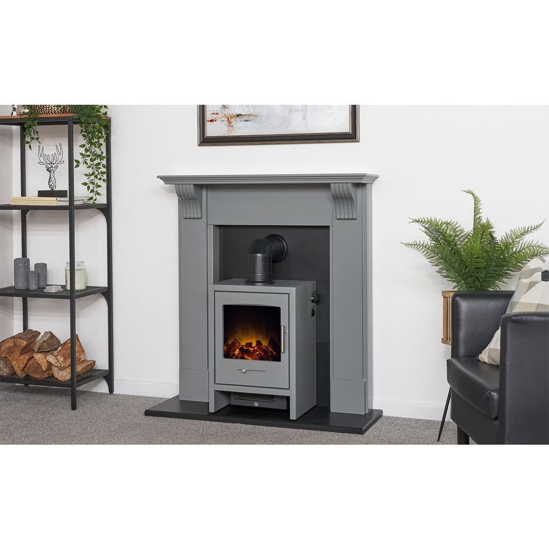 Adam Bergen Electric Stove-Grey - Image 5