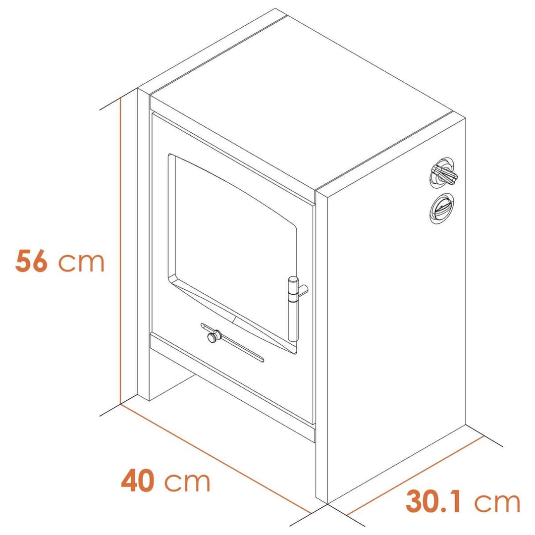 Adam Bergen Electric Stove-Grey - Image 6