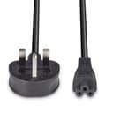 Lindy 1m UK 3 Pin to C5 Mains Cable, lead free thumbnail 4