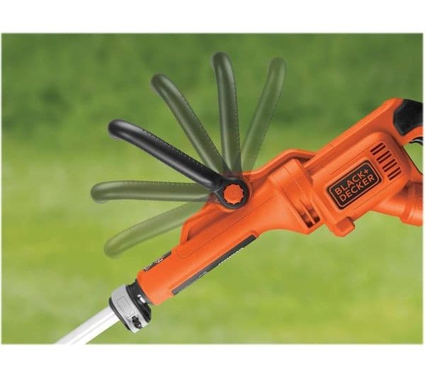 BLACK + DECKER Strimmer GL7033-GB 700 W 33 cm Corded Grass Trimmer - Orange & Black - Image 4