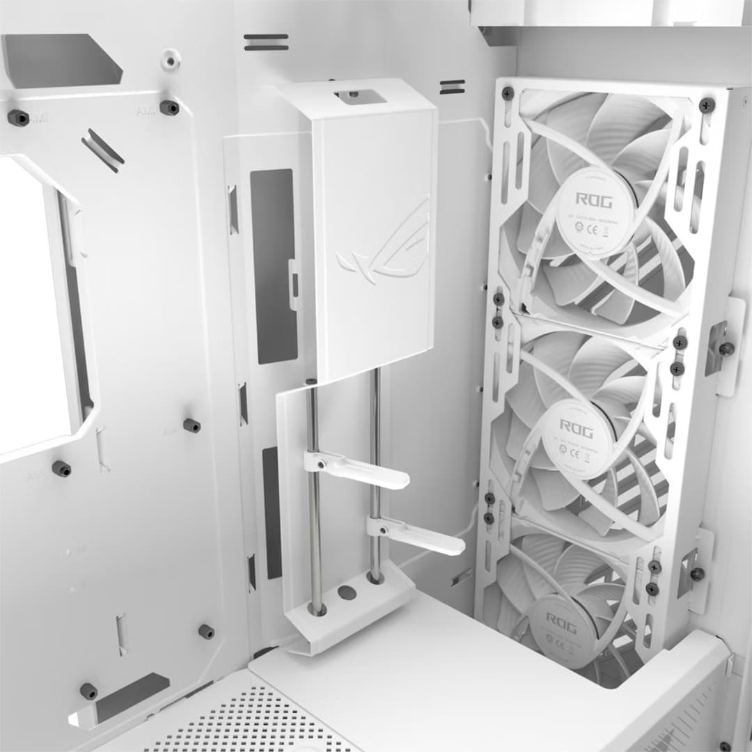 ASUS ROG Strix Helios II Tempered Glass Mid-Tower Gaming PC Case - White - Image 7