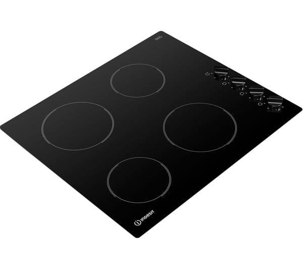 INDESIT RI 860 C Electric 58 cm Ceramic Hob - Black - Image 3