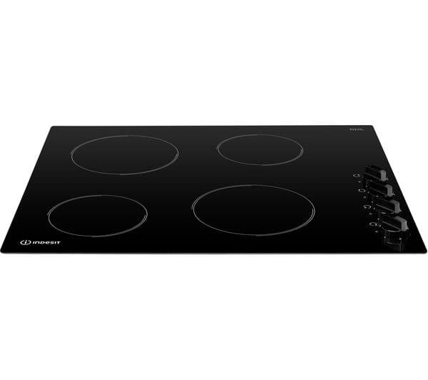 INDESIT RI 860 C Electric 58 cm Ceramic Hob - Black - Image 4