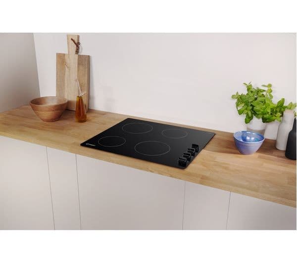 INDESIT RI 860 C Electric 58 cm Ceramic Hob - Black - Image 7