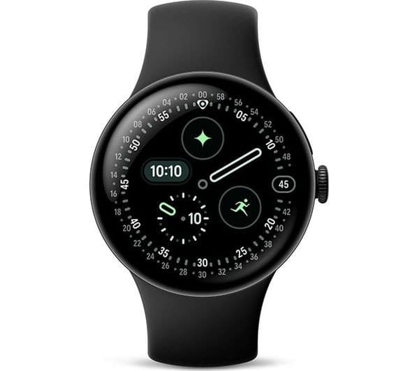 Google Pixel Watch 4 Wi-Fi 45mm Smartwatch - Satin Moonstone Aluminium Case with Moonstone Active Band - Image 3