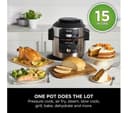 Ninja Foodi MAX 15-in-1 SmartLid OL750UK Multicooker & Air Fryer Stainless Steel & Black thumbnail 4
