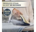 BREVILLE DiamondXpress VIN446 Steam Generator Iron - Faded Blue & Pale Gold thumbnail 3