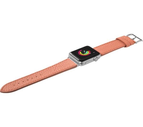 LAUT Apple Watch 38 / 40 mm Milano Leather Loop Strap - Coral, Small - Image 1