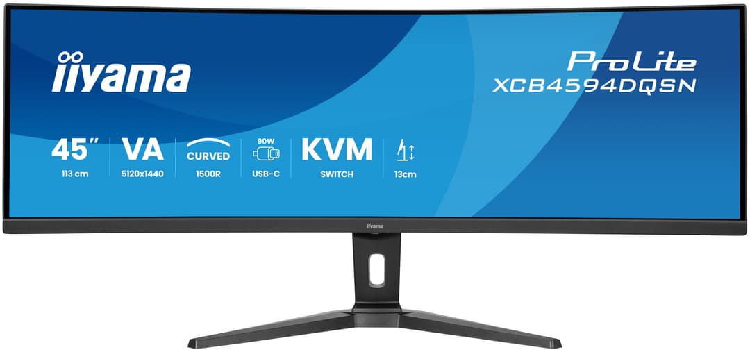 iiyama G-MASTER 45"LCD Curved Bus. UWQHD computer monitor 113 cm (44.5") 5120 x 1440 pixels Dual QHD LED Black - Image 2